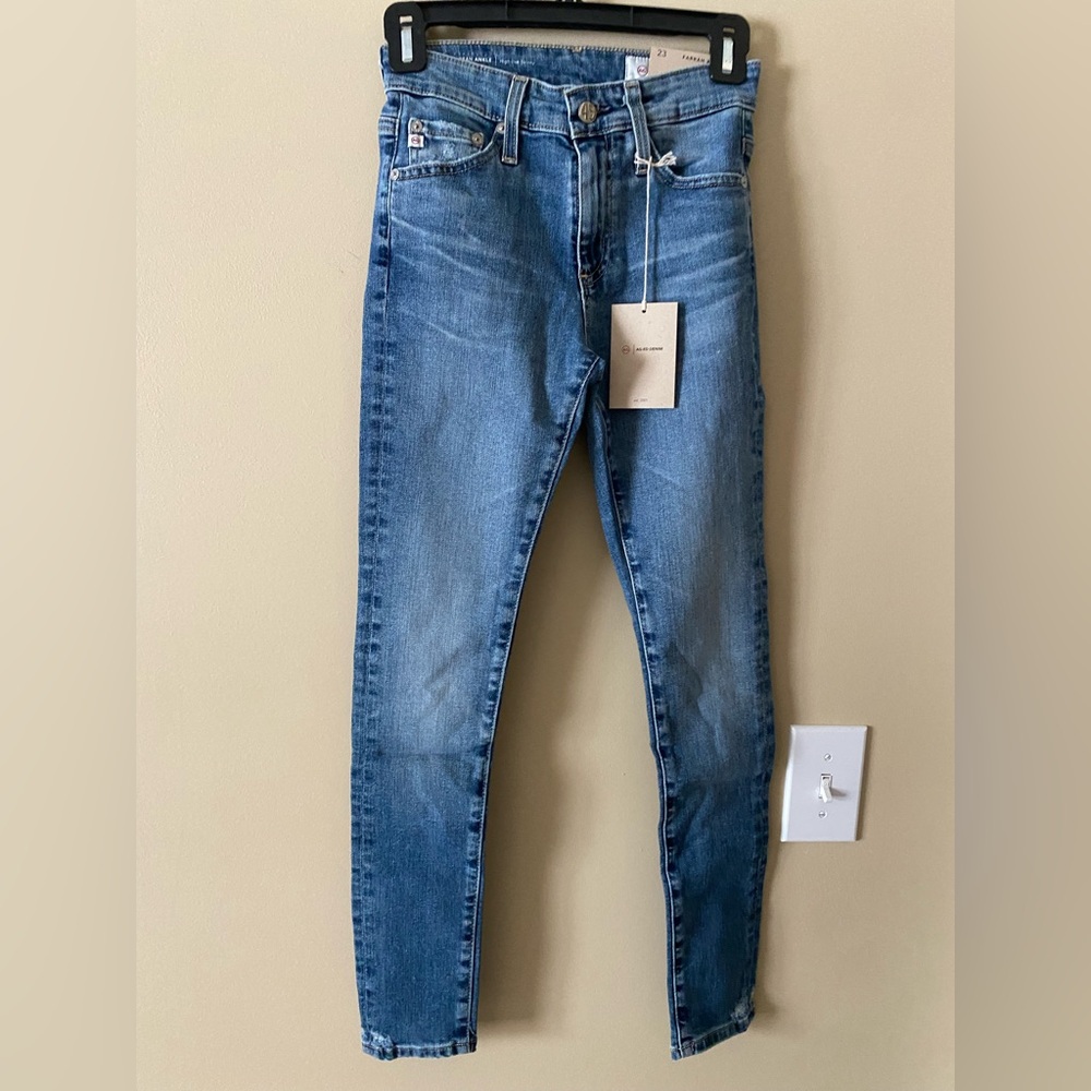Ag Adriano Goldschmied Women's Farrah Ankle High Rise Skinny Jeans 23 NWT